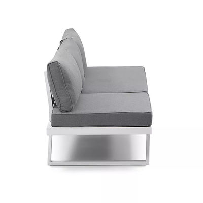 Conjunto de pátio com estrutura de alumínio AJUNION Mobiliário de exterior moderno cama de dia Lounge set seccional
