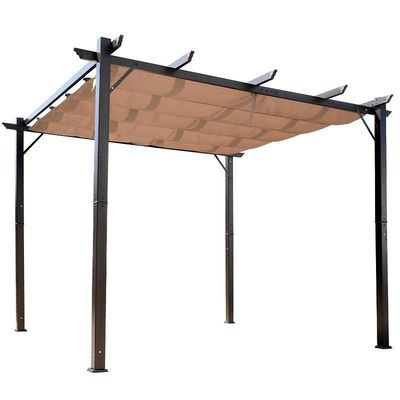 Transforme o seu quintal num refúgio relaxante com a pergola de pátio de alumínio AJUNION