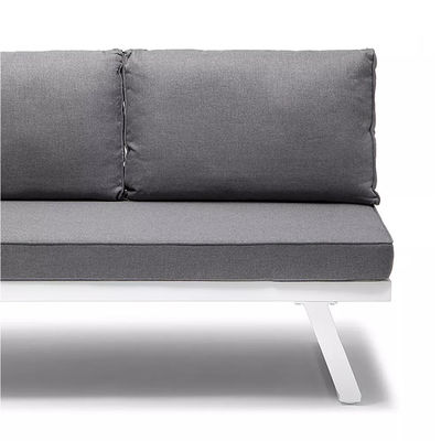 AJUNION Moderno mobiliário de exterior em forma de U conjunto de moldura de alumínio Lounge de canto para jardim