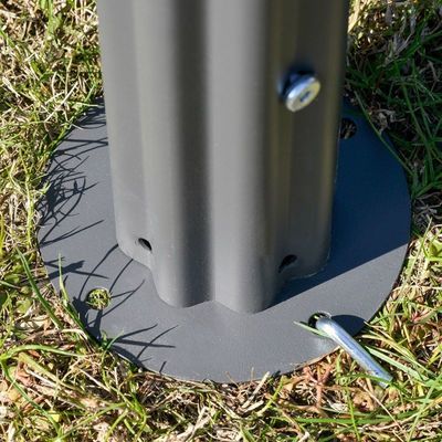 Telhado de policarbonato ventilado entrelaçado AJUNION Grill ao ar livre Gazebo com estrutura de aço 5x8