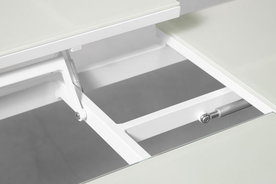 Conjunto de móveis de pátio de alumínio de design moderno com mesa e conjunto de refeição ajustáveis