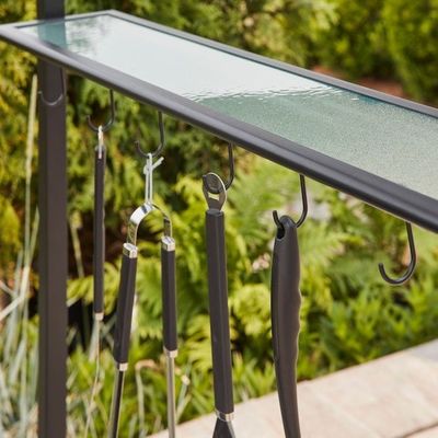 Patio Grill Outdoor Gazebo Tenda AJUNION 5x8 Double Tiered Grill Canopy com estrutura de aço