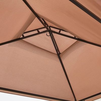 Patio Grill Outdoor Gazebo Tenda AJUNION 5x8 Double Tiered Grill Canopy com estrutura de aço