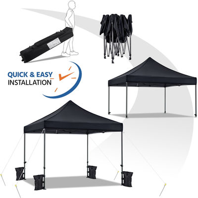 Sombra de praia ao ar livre Tenda Gazebo D300 x W300 x H341cm Canopy Pop Up com saco de areia