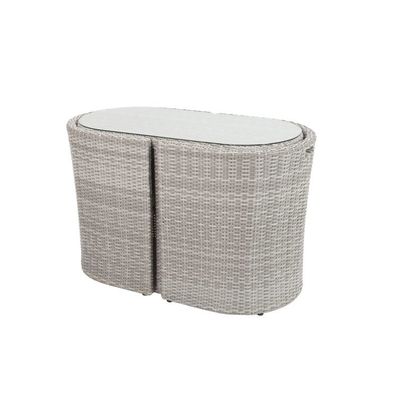 Small Space Solution Outdoor Bistro Set com cadeira W67 x D57 x H74cm Tamanho e embalagem de correio
