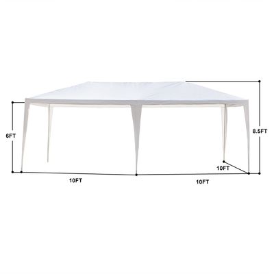 AJUNION revestido com pó 10' x 20' Tenda ao ar livre Canopy Gazebo Pavilhão para festa de casamento