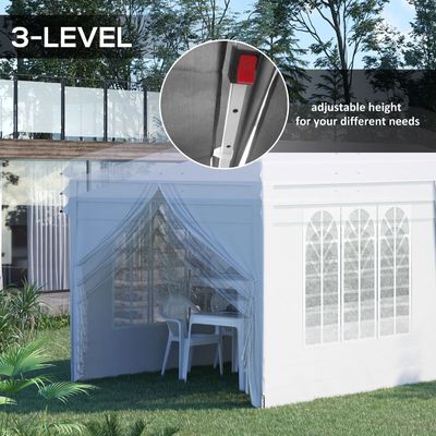 AJUNION Dimensão personalizada Tenda de festa ao ar livre Tenda pop up Gazebo com tecido de alta densidade