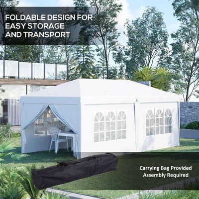 AJUNION Dimensão personalizada Tenda de festa ao ar livre Tenda pop up Gazebo com tecido de alta densidade