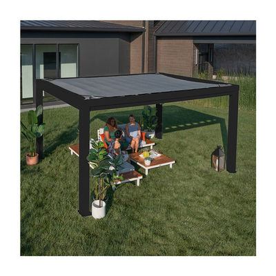 AJUNION 14x10 Terraço Jardim Telhado Pergola com Capela Suave e Estrutura de Aço