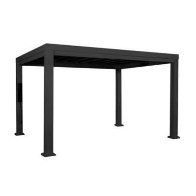 AJUNION 14x10 Terraço Jardim Telhado Pergola com Capela Suave e Estrutura de Aço