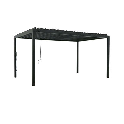 Estrutura de aço AJUNION 16X10 Pergola de metal para telhado de jardim de luvas Bioclimático ao ar livre