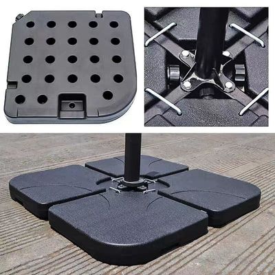 Design moderno 50L x 50W x 7.5Hcm Base de guarda-chuva de plástico