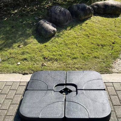 Design moderno 50L x 50W x 7.5Hcm Base de guarda-chuva de plástico