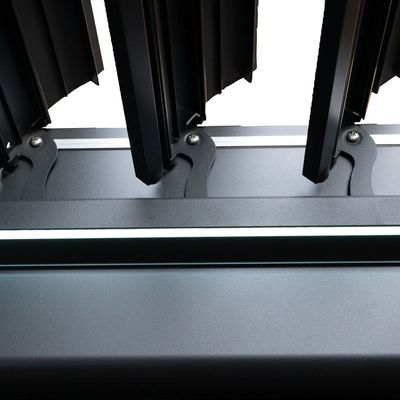 Canopy Bioclimático de Alumínio ao ar livre AJUNION Louver à prova d'água Jardim Ponte Pergolas