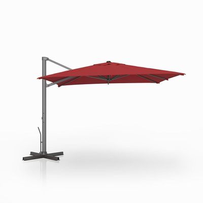 AJUNION 10ft Alumínio Luxury Patio guarda-chuva Auto Tilt Parasol à prova d'água para o exterior