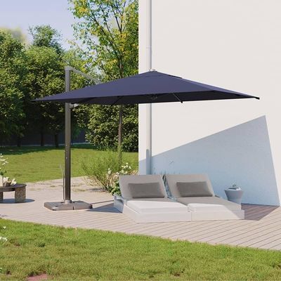 AJUNION 10ft Alumínio Luxury Patio guarda-chuva Auto Tilt Parasol à prova d'água para o exterior