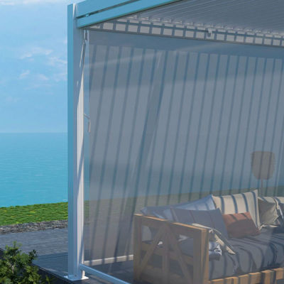 151 kg Pergola moderna ao ar livre com telhado bioclimático e tela da AJUNION