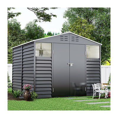 43kg AJUNION Casa de jardim de metal Edifício de armazenamento Galpão Solução à prova d'água e durável