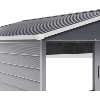 43kg AJUNION Casa de jardim de metal Edifício de armazenamento Galpão Solução à prova d'água e durável
