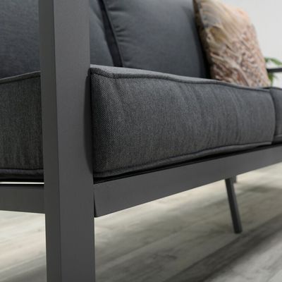 Conjunto de móveis de exterior de 5 lugares feitos de alumínio para vida moderna ao ar livre