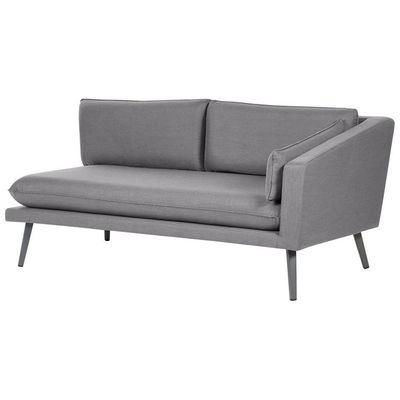 Estilo de Design Moderno Travesseiro cinzento de tecido para todas as condições climáticas Sofá Conjunto de móveis para jardim da villa