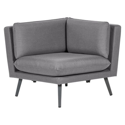 Estilo de Design Moderno Travesseiro cinzento de tecido para todas as condições climáticas Sofá Conjunto de móveis para jardim da villa