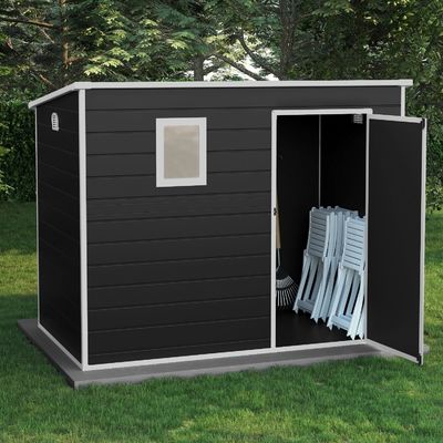 Organize eficientemente suas ferramentas de jardim com W236xD130xH194cm Casa de jardim fechável