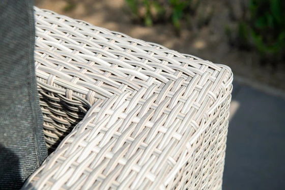 AJUNION Sofá de esquina em forma de L de Rattan