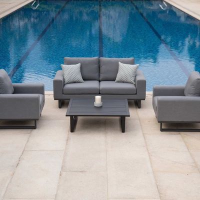 Elevar o seu jardim com AJUNION todo o tempo Tecido Mobiliário exterior Sofá Lounge Set