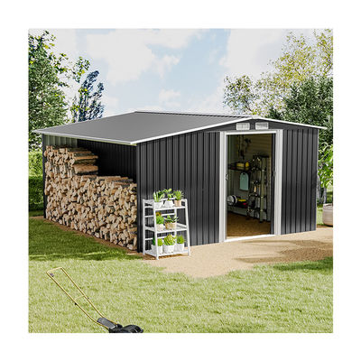 A prova de roedores AJUNION Casa de jardim ao ar livre com armazenamento de lenha W329xD313xH178cm