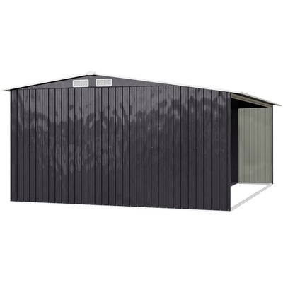 A prova de roedores AJUNION Casa de jardim ao ar livre com armazenamento de lenha W329xD313xH178cm