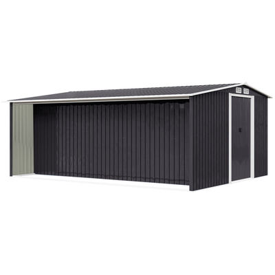 A prova de roedores AJUNION Casa de jardim ao ar livre com armazenamento de lenha W329xD313xH178cm