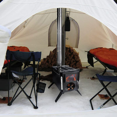 Poços de incêndio de madeira preta dobráveis portáteis perfeitos para acampar e piquenique ao ar livre