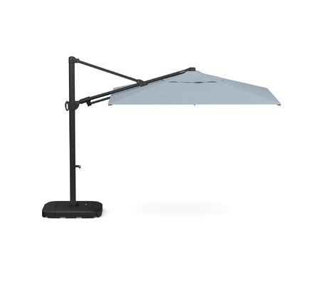 Um guarda-chuva à prova d'água AJUNION Um guarda-chuva de alumínio de grande porte com base