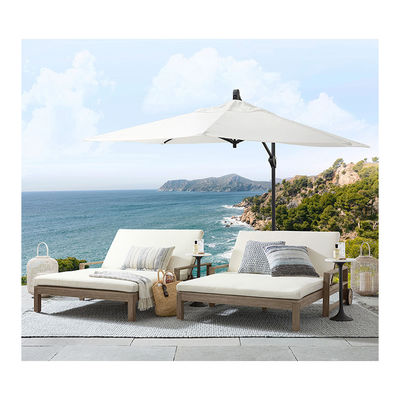 16.5"L x 6"W x 90"H Pacote de guarda-chuva de luxo de alumínio Patio guarda-chuva e mais opções