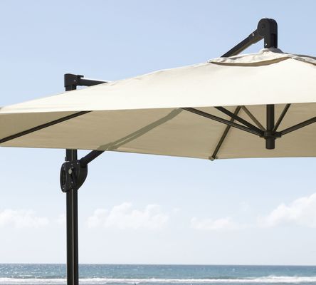 16.5"L x 6"W x 90"H Pacote de guarda-chuva de luxo de alumínio Patio guarda-chuva e mais opções