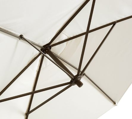 16.5"L x 6"W x 90"H Pacote de guarda-chuva de luxo de alumínio Patio guarda-chuva e mais opções