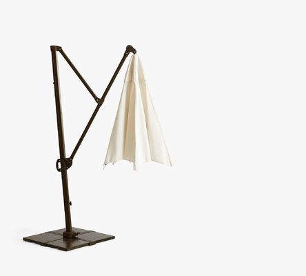 16.5"L x 6"W x 90"H Pacote de guarda-chuva de luxo de alumínio Patio guarda-chuva e mais opções