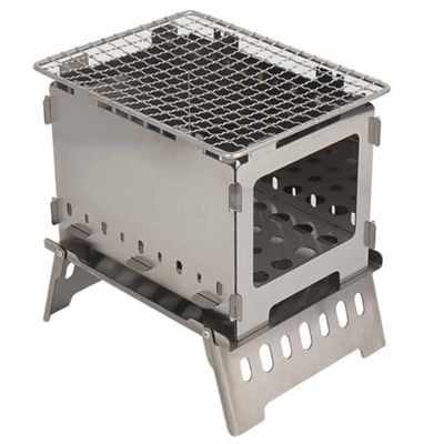 20*15*21 cm ou OEM Poços de incêndio Mini fogão de acampamento dobrável de aço inoxidável para piqueniques