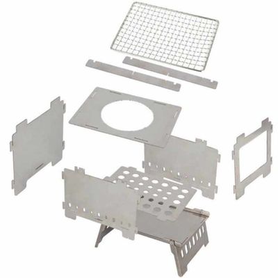 20*15*21 cm ou OEM Poços de incêndio Mini fogão de acampamento dobrável de aço inoxidável para piqueniques