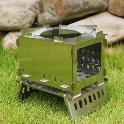 20*15*21 cm ou OEM Poços de incêndio Mini fogão de acampamento dobrável de aço inoxidável para piqueniques