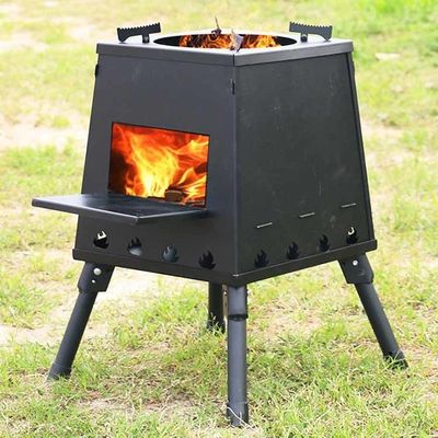 Embroiagem ou Impressão Poços de fogo Forno portátil de madeira para acampamento e caminhadas