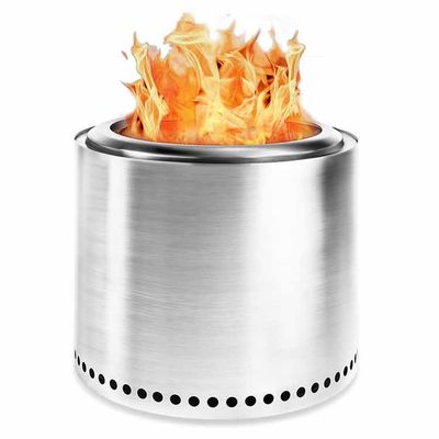 Forno de madeira de aço inoxidável para acampamento ao ar livre e caminhadas em estilo moderno