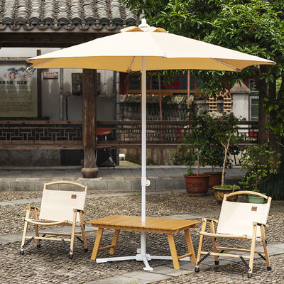 Acampamento Redondo Centro de Alumínio Pólo guarda-chuva para Restaurante ao ar livre Café Hotel Garden Beach