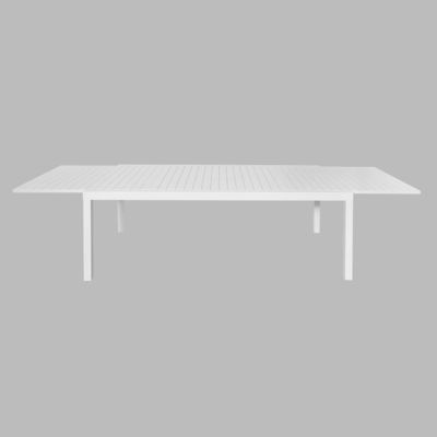 Conjunto de refeições de alumínio de estilo moderno com 12 lugares e mesa de jantar extensiva