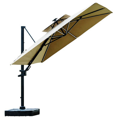 Embalagem de correio guarda-chuva de jardim de jardim de alumínio cantilever guarda-chuva para o exterior