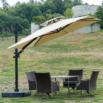 Embalagem de correio guarda-chuva de jardim de jardim de alumínio cantilever guarda-chuva para o exterior