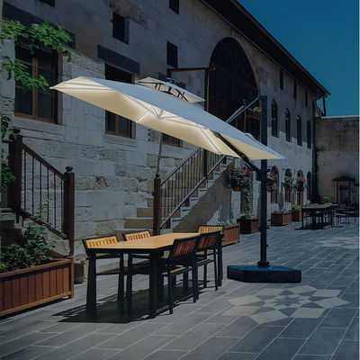 Embalagem de correio guarda-chuva de jardim de jardim de alumínio cantilever guarda-chuva para o exterior