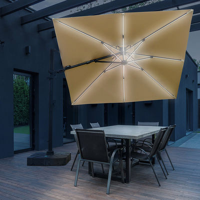 Embalagem de correio guarda-chuva de jardim de jardim de alumínio cantilever guarda-chuva para o exterior