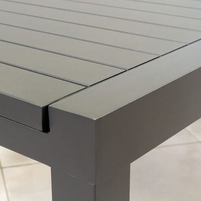Refeitório de metal para o exterior Set de refeições AJUNION Luxury Alumínio Mesa de metal expansível